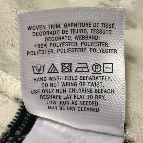 POSTMARK by ANTHROPOLOGIE‎ NWOT Lace Striped Cardigan in Black and White - Picture 8 of 9